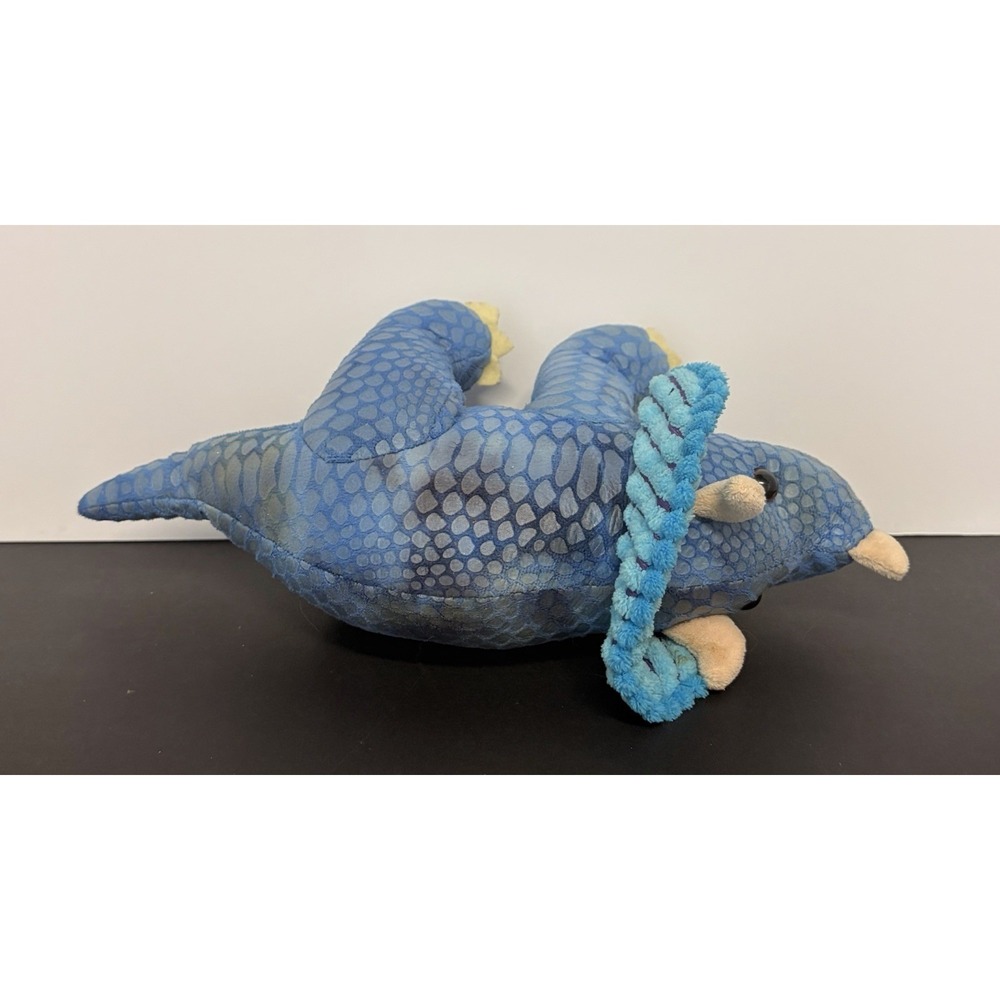 Dinosaur Plush Midwood Brands Triceratops Metallic Scale Green Blue Multi - Picture 6 of 9